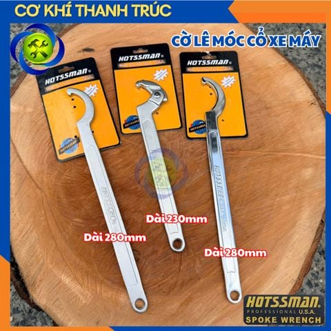 Cờ Lê Móc Cổ Xe Máy Hotssman Hợp Kim Thép Cr-V