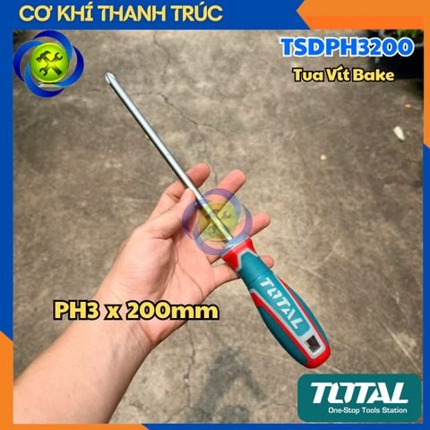 Tua Vít Bake PH3 x 200mm Total TSDPH3200