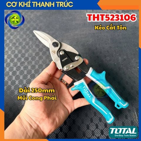 Kéo Cắt Tôn Mũi Cong Phải Total THT523106 Dài 250mm