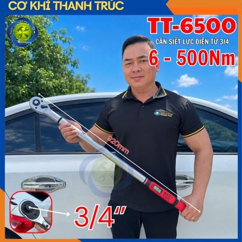 Cần Siết Lực Điện Tử 3/4 TT-6500 Lực Siết 6-500Nm Chiều Dài 920mm