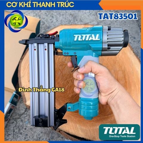 Máy Bắn Đinh Thẳng TOTAL TAT83501 Sử Dụng Hơi (Đinh Thẳng GA18)