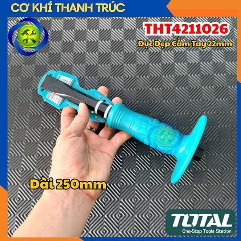 Đục Dẹp Cầm Tay 22mm Total THT4211026 Dài 250mm