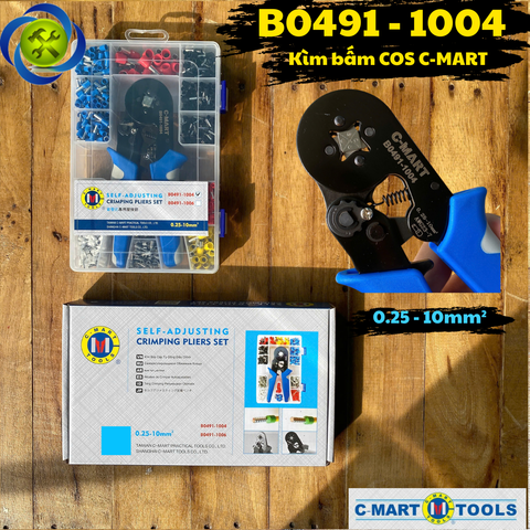 Bộ Kìm Bấm Cos Vuông 6 Cạnh C-mart B0491-1004