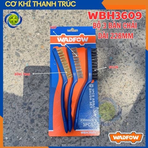 Bộ 3 Bàn Chải WADFOW WBH3609 Dài 228mm