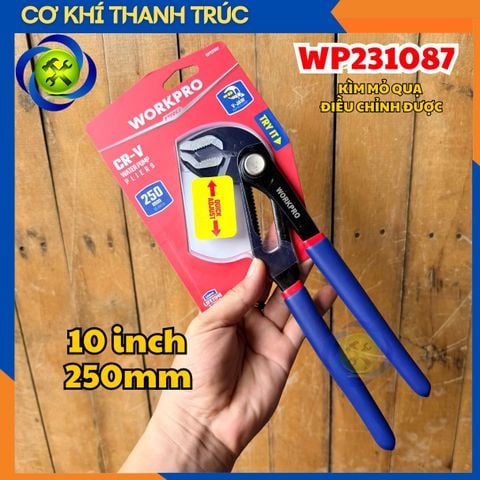 Kìm Mỏ Quạ Điều Chỉnh Được 10 inch 250mm Workpro WP231087