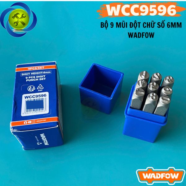 Bộ Đóng Số WADFOW WCC9596 Loại 6mm Có 9 Chi Tiết