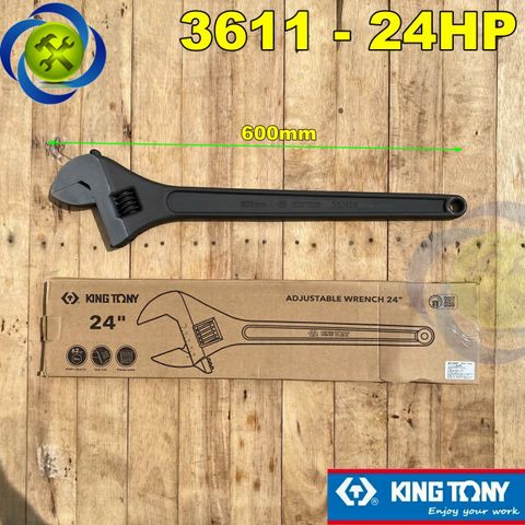 Mỏ lết đen 600mm Kingtony 3611-24HP loại 24 inch mở hàm 62mm