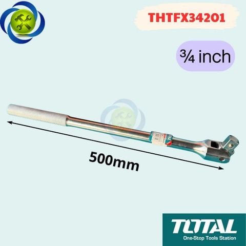 Cần Siết Lắc Léo 3/4 inch Dài 500mm Total THTFX34201 Thép CR-V
