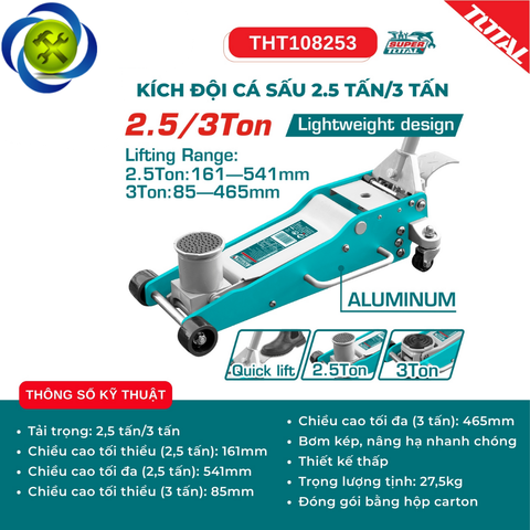 Kích Đội Cá Sấu  2.5 Tấn/3 Tấn TOTAL THT108253