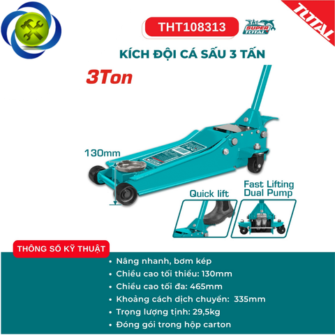 Kích Đội Cá Sấu 3 Tấn TOTAL THT108313