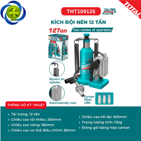 Kích Đội Nén 12 Tấn TOTAL THT109126