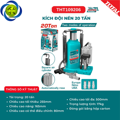 Kích Đội Nén 20 Tấn TOTAL THT109206