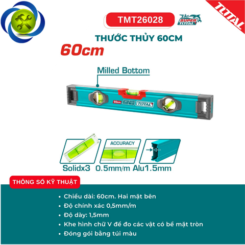 Thước Thủy 60cm TOTAL TMT26028