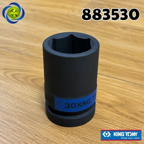 Tuýp 30mm Đầu Vuông 1 Inch Kingtony 883530M Dài 80mm 6 Cạnh Thép CR-MO