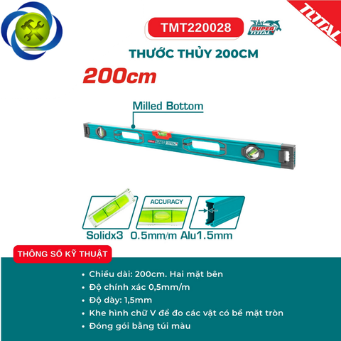 Thước Thủy 200cm TOTAL TMT220028
