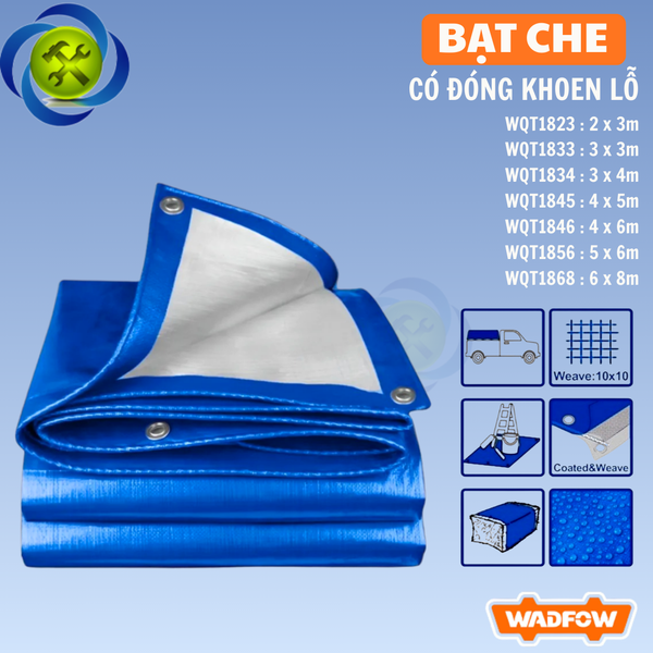 ( ĐỦ SIZE ) Bạt Che Wadfow Có Đóng Khoen Lỗ