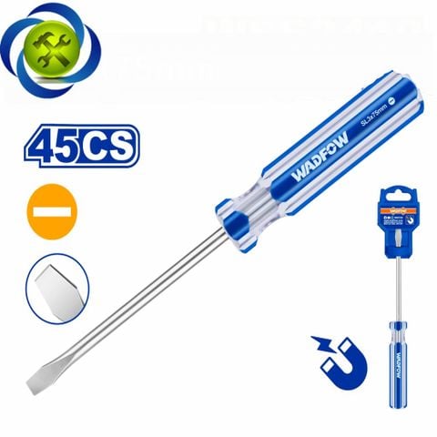 ( ĐỦ SIZE ) Tua Vít Dẹp Wadfow Cán Nhựa Có Nhiều Kích Cỡ