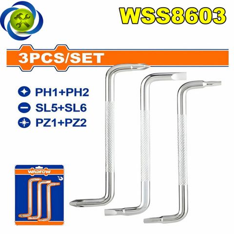 Bộ 3 Tua Vít Đầu Cong WADFOW WSS8603