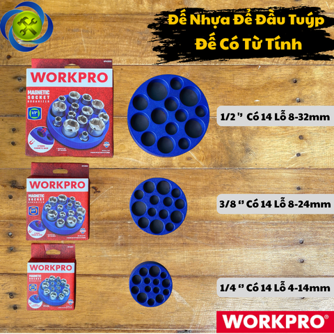 Đế Nhựa Để Đầu Tuýp Workpro Đế Từ Tính có 3 loại