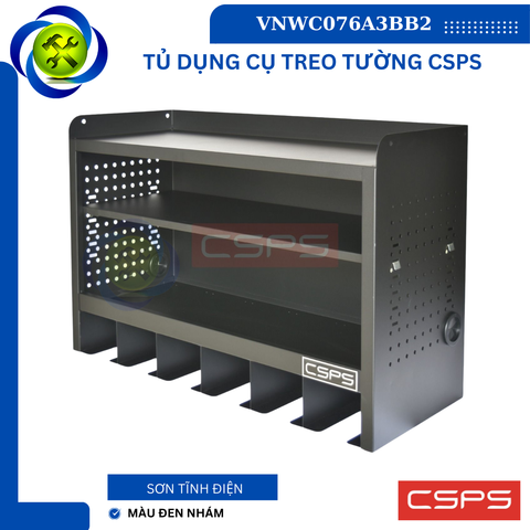 Tủ Dụng Cụ Treo Tường CSPS VNWC076A3BB2 76cm Màu Đen 765mm x 300mm x 500mm