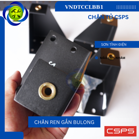 Chân Tủ CSPS VNDTCCLBB1 Màu Đen 120mm x 90mm x 160mm
