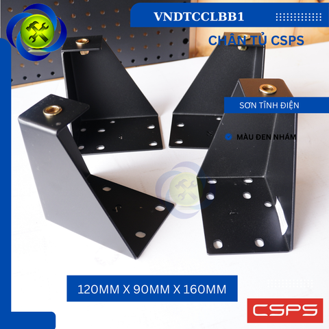Chân Tủ CSPS VNDTCCLBB1 Màu Đen 120mm x 90mm x 160mm
