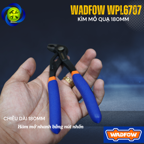 Kìm Mỏ Quạ Mở Nhanh Wadfow WPL6707 loại 7 inch 180mm