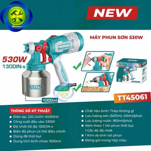 Máy Phun Sơn 530W ToTal TT45061