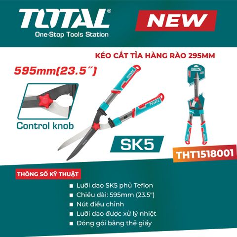 Kéo cắt tỉa hàng rào 295mm TOAL THT1518001