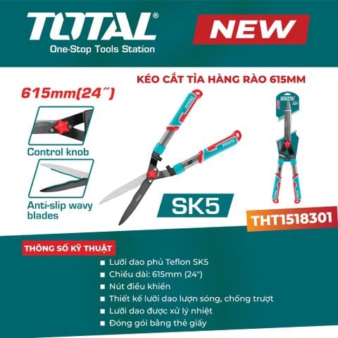 Kéo cắt tỉa hàng rào 615mm TOAL THT1518301