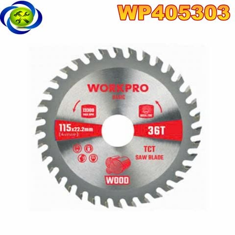 Lưỡi cưa cắt gỗ, loại cơ bản, kích thước: 150x20x40T Workpro - WP405303