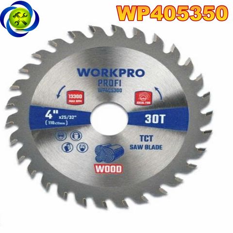 Lưỡi cưa cắt gỗ, loại chuyên nghiệp, kích thước: 110x20x30T Workpro - WP405350