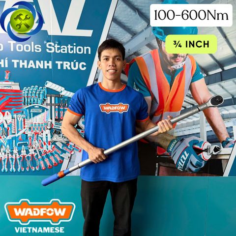 Cần siết lực 3/4 WADFOW WWQ3D34 lực siết 100-600Nm
