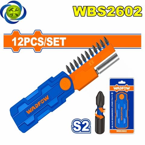 Bộ 12 mũi bắt vít từ đóng WadFow WBS2602