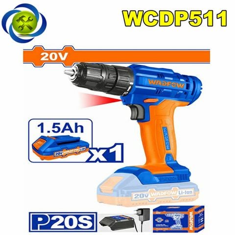 Máy Khoan Vặn Vít Dùng Pin 20V Wadfow WCDP511