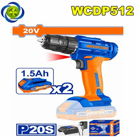 Máy Khoan Dùng Pin 20V Wadfow WCDP512 (Kèm 2 Pin)