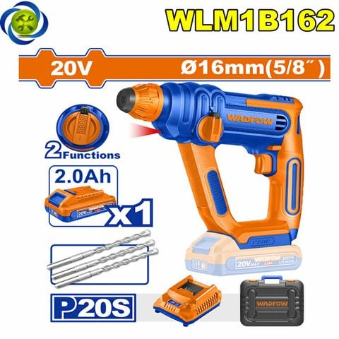 Máy Khoan Búa Dùng Pin 20V Wadfow WLM1B162 (1 Pin 2.0Ah, 1 Sạc)