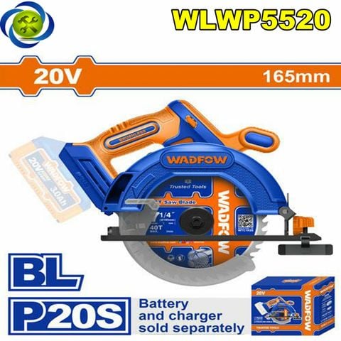 Máy Cưa Đĩa Tròn Dùng Pin 20V Wadfow WLWP5520 (Chưa Pin & Sạc)