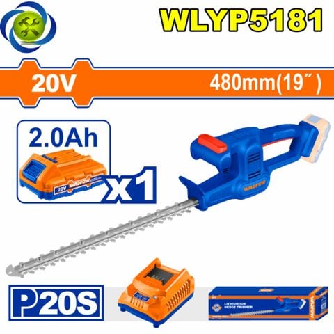 Máy Cắt Tỉa Hàng Rào Pin 20V 480mm Wadfow WLYP5181 ( 1 pin 2Ah)