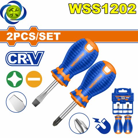 Bộ 2 Tua vít dẹp & bake WadFow WSS1202