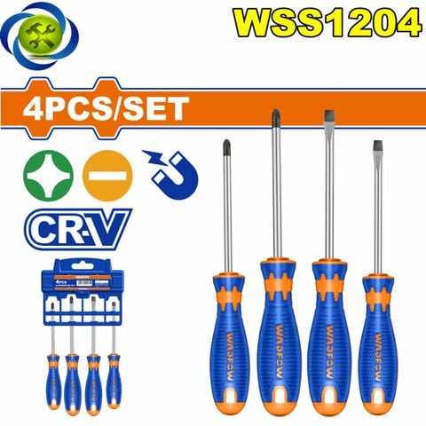 Bộ 4 Tua Vít Dẹp & Bake WadFow WSS1204