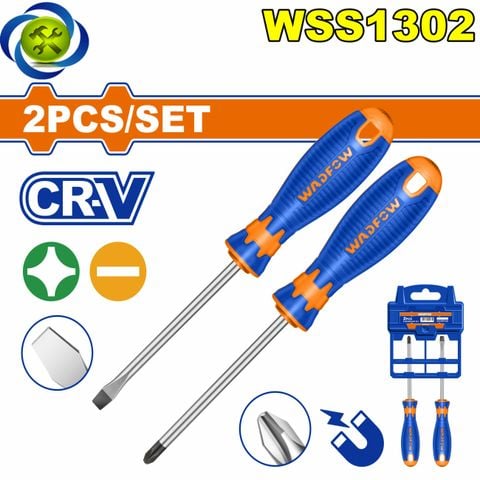 Bộ 2 Tua Vít Dẹp & Bake WadFow WSS1302