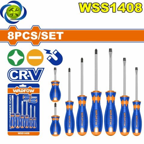 Bộ 8 Tua Vít Dẹp & Bake WadFow WSS1408