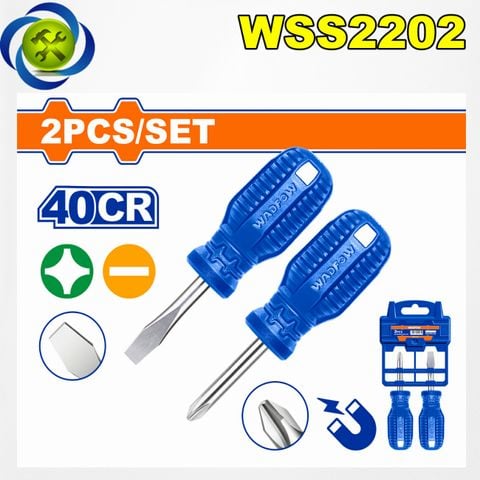 Bộ 2 Tua Vít Dẹp & Bake 38mm WadFow WSS2202