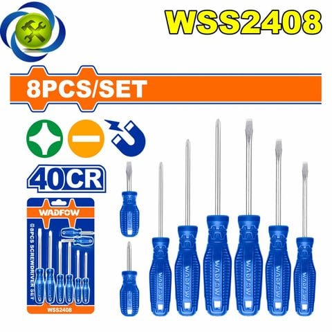 Bộ 8 Tua Vít Dẹp & Bake WadFow WSS2408