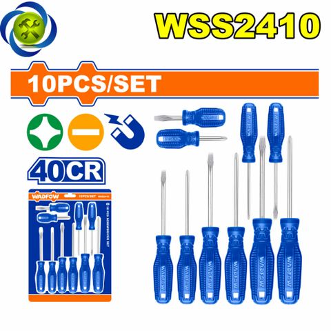 Bộ 10 Tua Vít Dẹp & Bake WadFow WSS2410