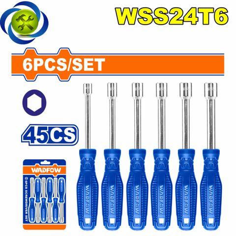 Bộ 6 Tua Vít Đầu Lục Giác WadFow WSS24T6