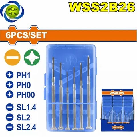 Bộ 6 Tua Vít Chính Xác WADFOW WSS2B26