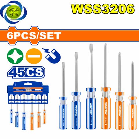 Bộ 6 Tua Vít Dẹp & Bake WadFow WSS3206