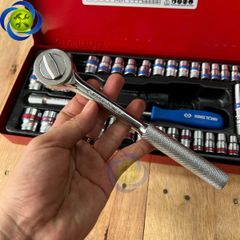 Bộ tuýp 39 chi tiết Kingtony 5032CR loại 1/4 và 3/8 inch, hệ mét và hệ inch